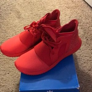 Adidas red hot sneakers!!! 🔥